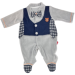 Βρεφικό Φορμάκι με Παπιγιόν & Σχέδιο Γιλέκου